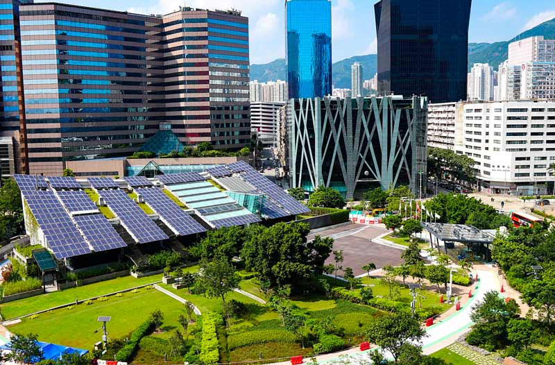 eco-quartier autonome en energie solaire